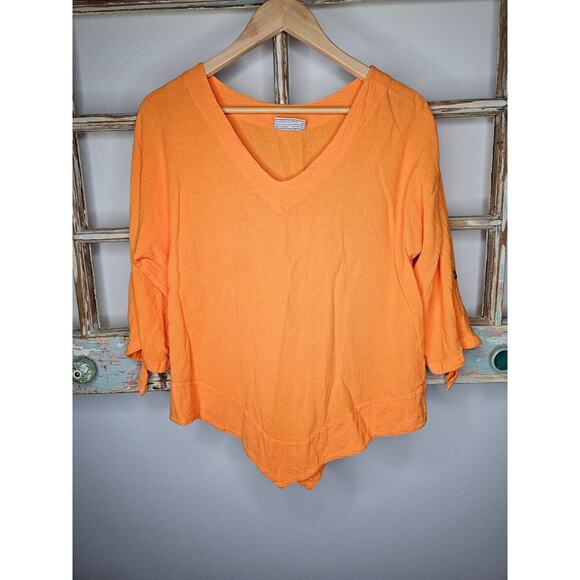 Cotton Ways Citrus Flattering Dorie Tunic Style Top Size 1 / S/M - Picture 1 of 8